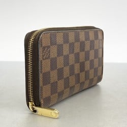 Louis Vuitton Long Wallet Damier Zippy N41661 Ebene Men's Women's