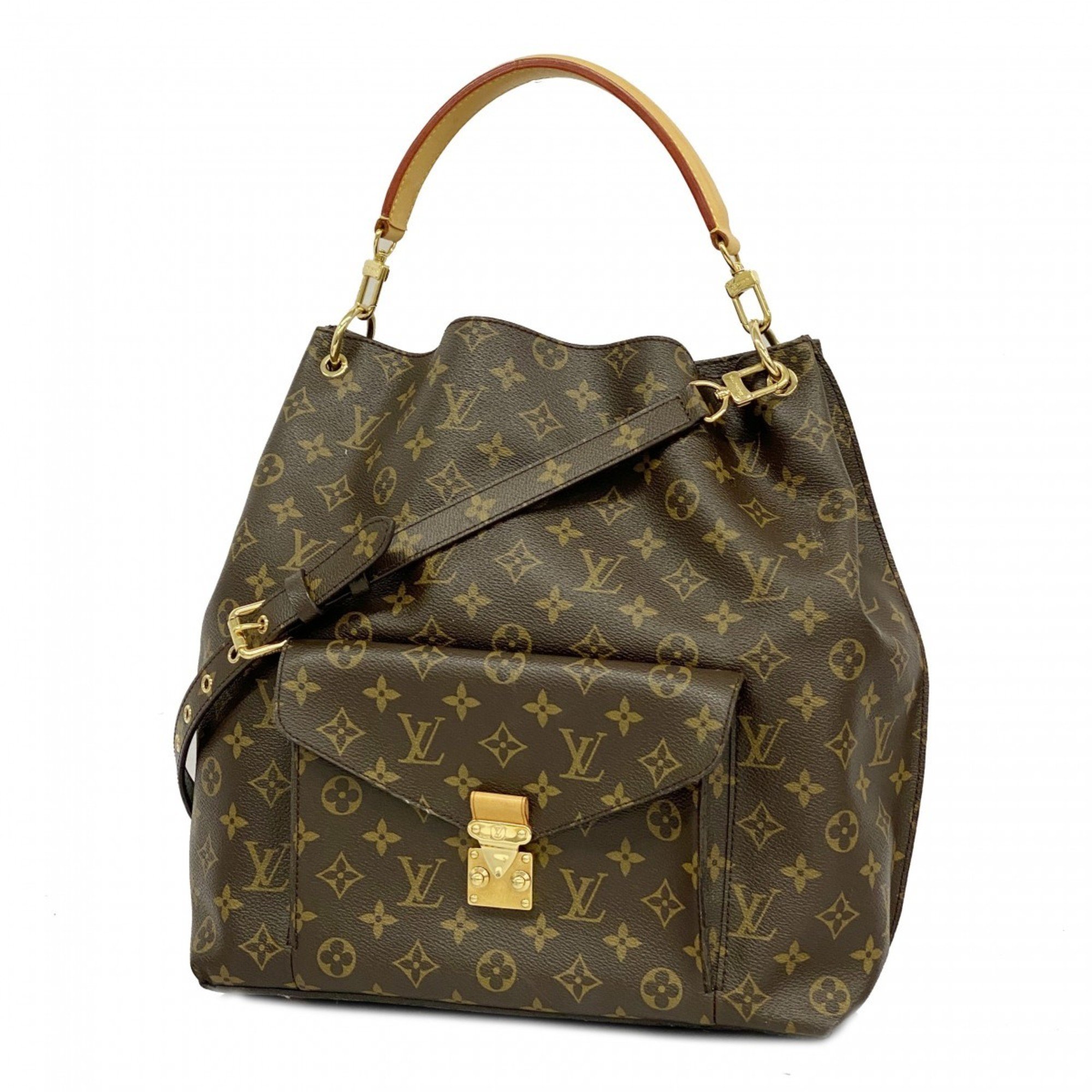 Louis Vuitton handbag Monogram Metis M40781 brown ladies