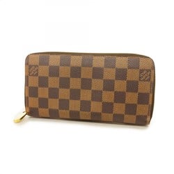 Louis Vuitton Long Wallet Damier Zippy N60015 Ebene Men's Women's