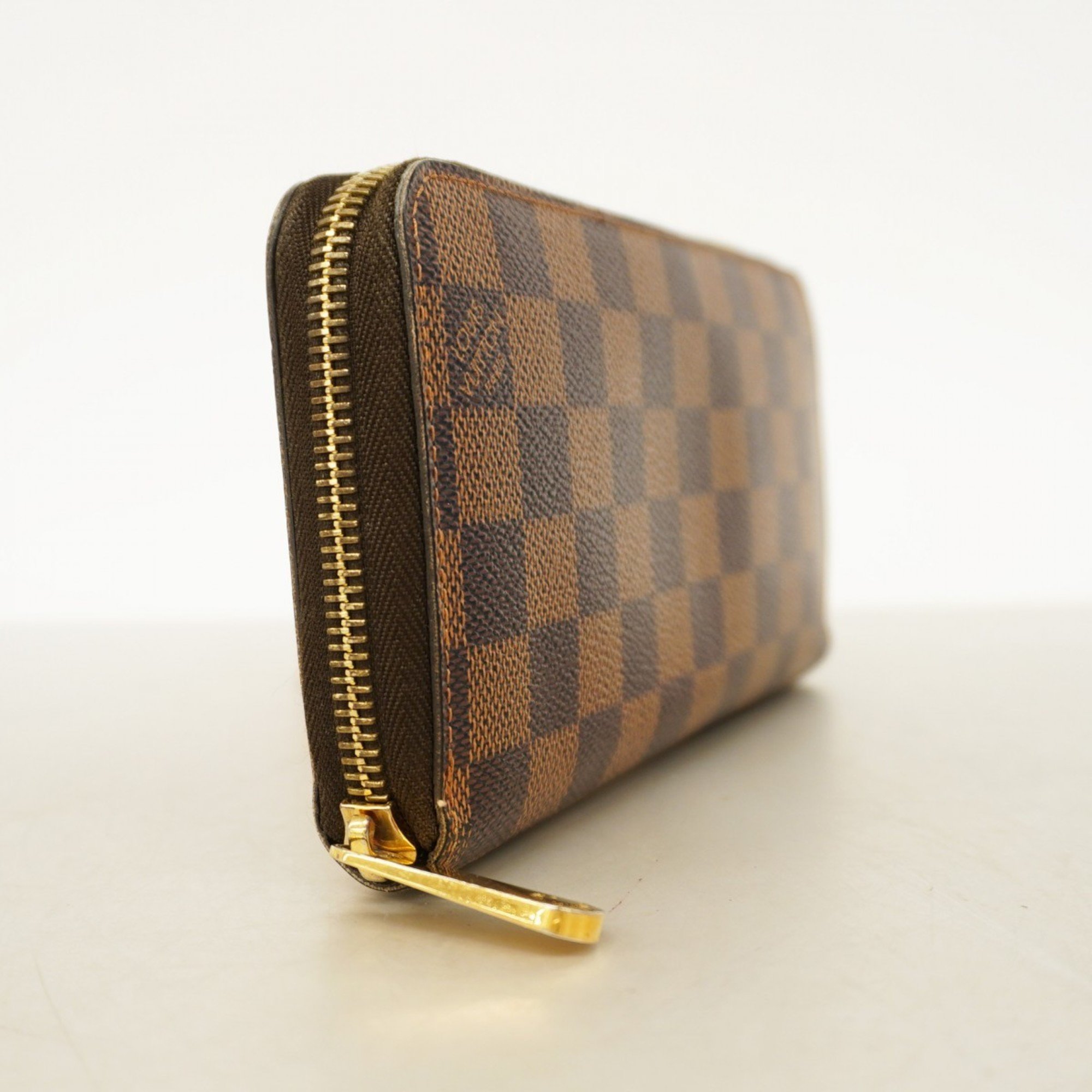 Louis Vuitton Long Wallet Damier Zippy N60015 Ebene Men's Women's