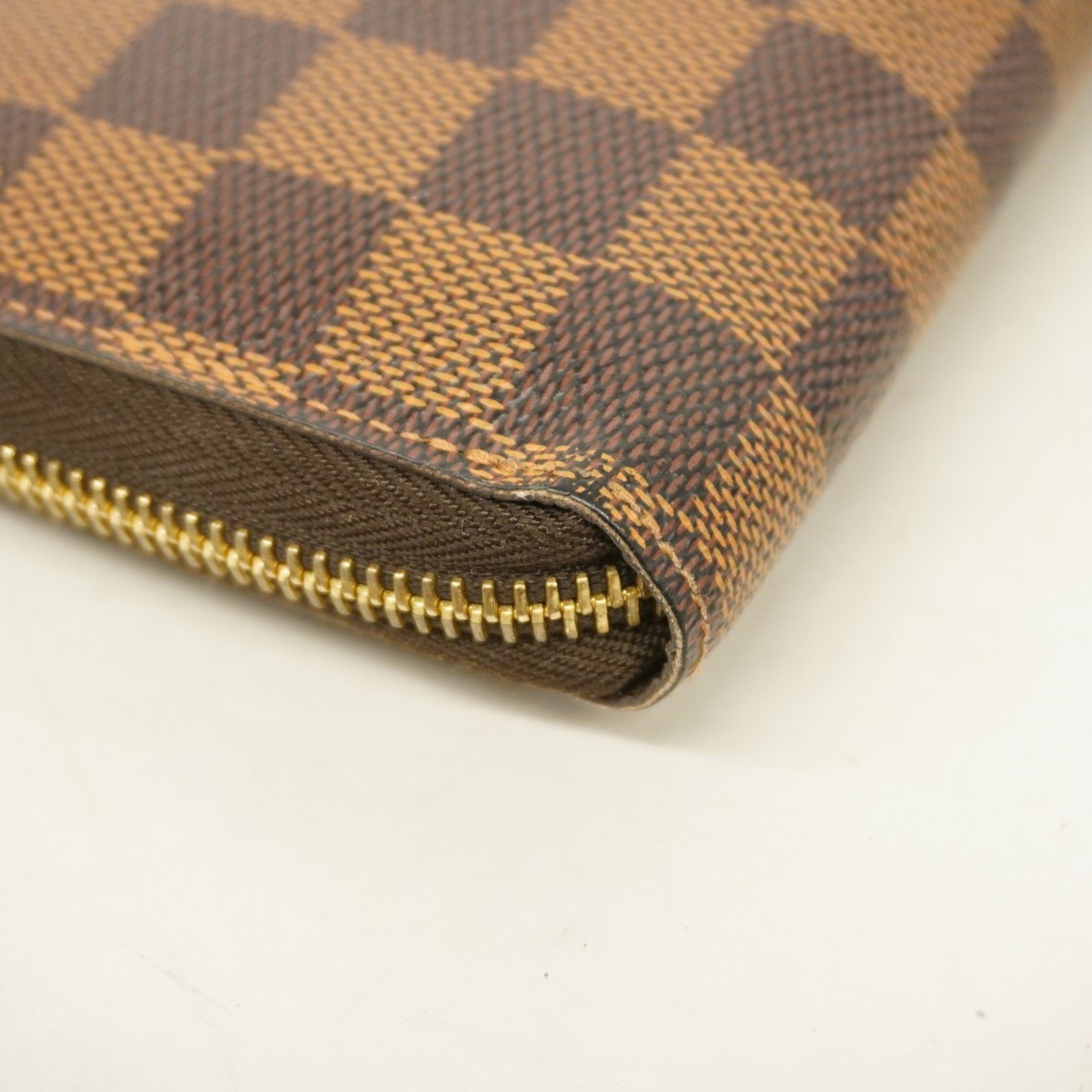 Louis Vuitton Long Wallet Damier Zippy N60015 Ebene Men's Women's