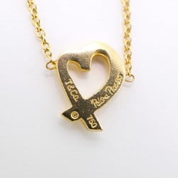 Tiffany Necklace Loving Heart K18YG Yellow Gold Ladies