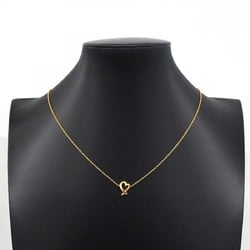 Tiffany Necklace Loving Heart K18YG Yellow Gold Ladies