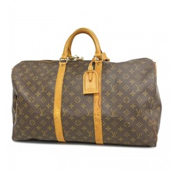 Louis Vuitton Boston Bag Monogram Keepall 50 M41426 Brown Men's Women's