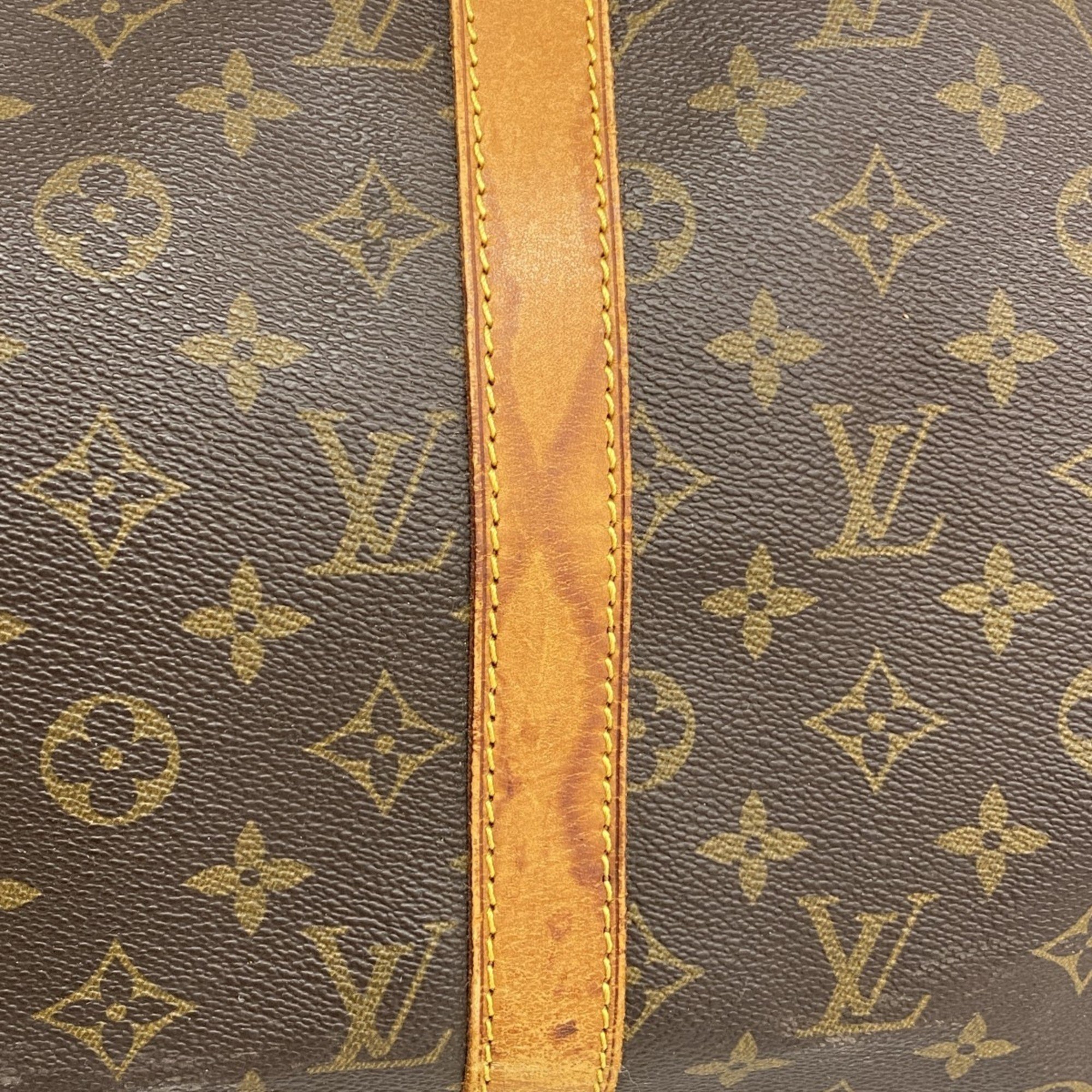 Louis Vuitton Boston Bag Monogram Keepall 50 M41426 Brown Men's Women's