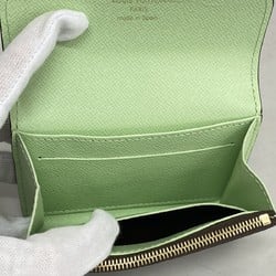 Louis Vuitton Wallet/Coin Case Monogram Porto Monnaie Rosari M83582 Brown Spring Green Women's