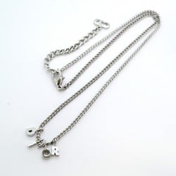 Christian Dior Necklace Metal Silver Ladies