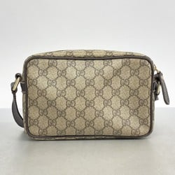 Gucci Shoulder Bag GG Supreme 201447 Brown Women's