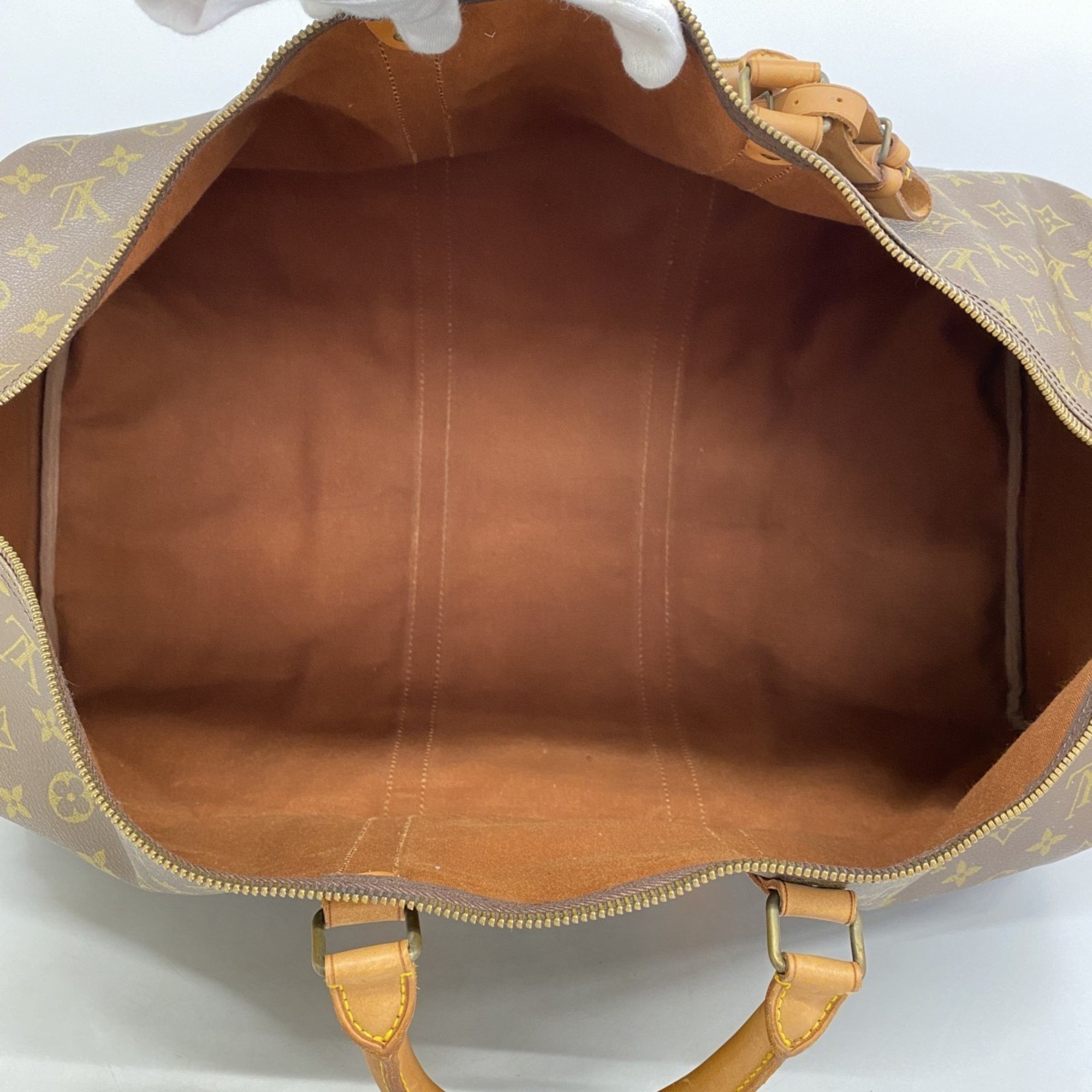 Louis Vuitton Boston Bag Monogram Keepall 60 M41422 Brown Men's Women's