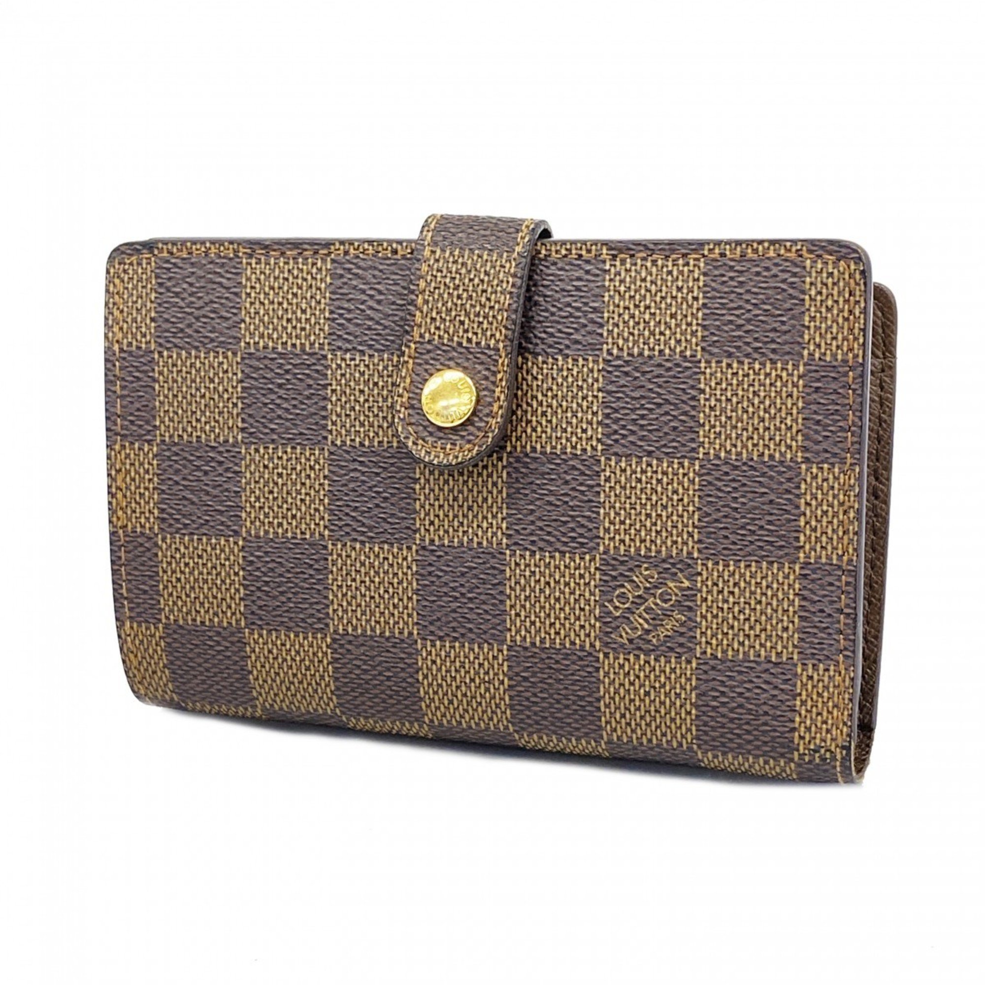 Louis Vuitton Wallet Damier Portefeuille Vienne N61674 Ebene Ladies