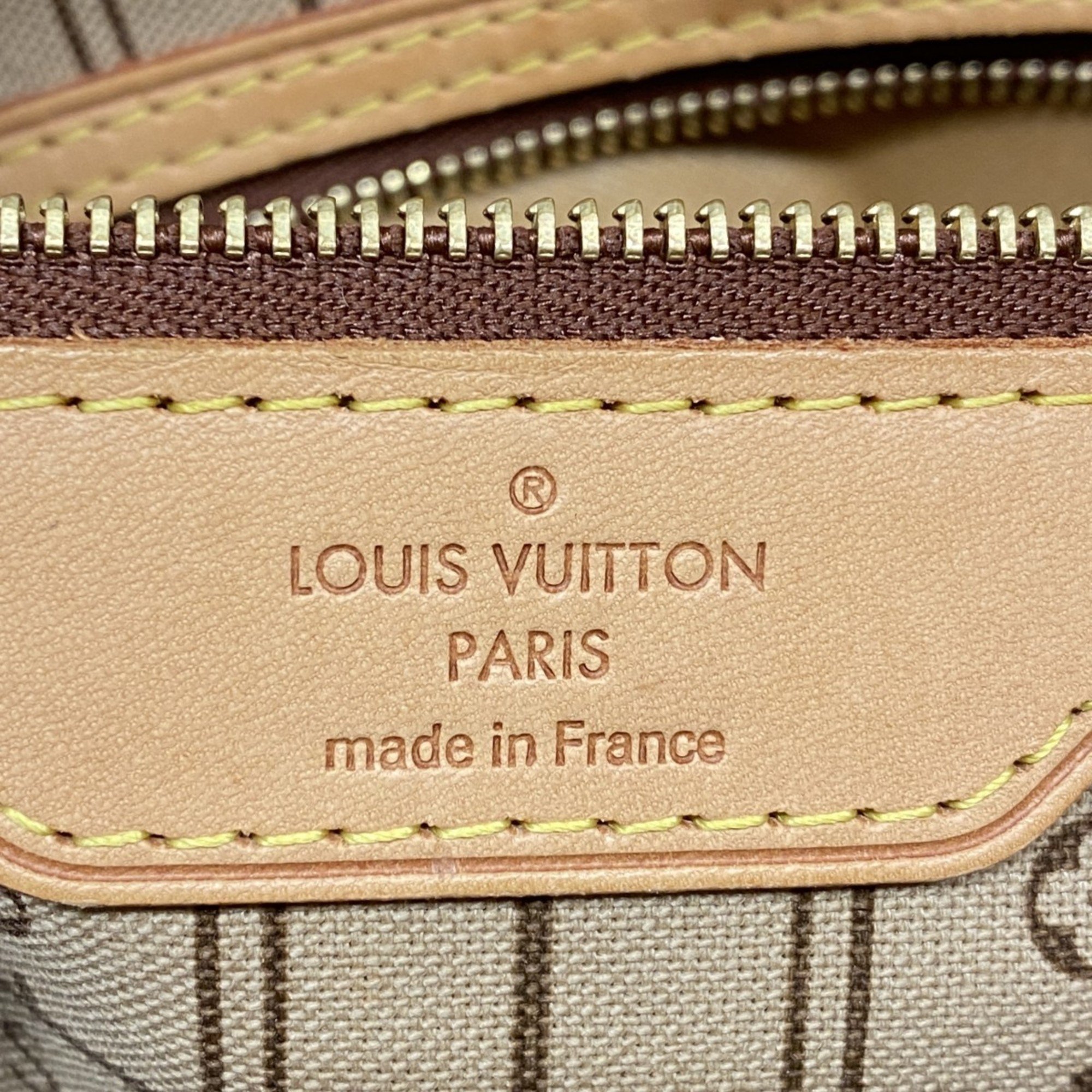 Louis Vuitton Tote Bag Monogram Neverfull MM M40156 Brown Women's