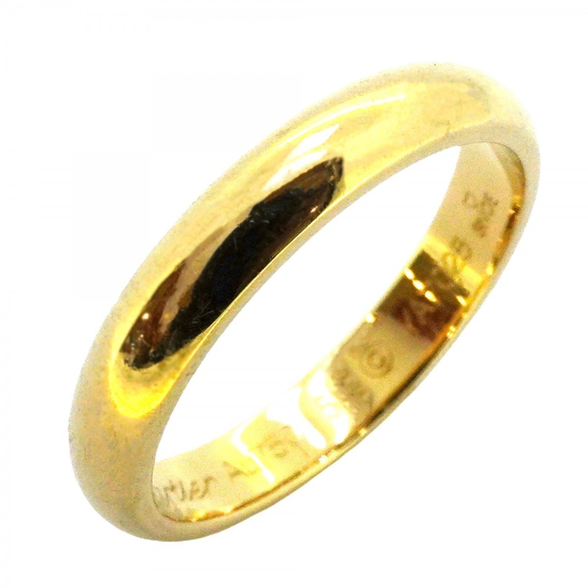 Cartier Ring Classic Wedding K18YG Yellow Gold #54 Men's Women's