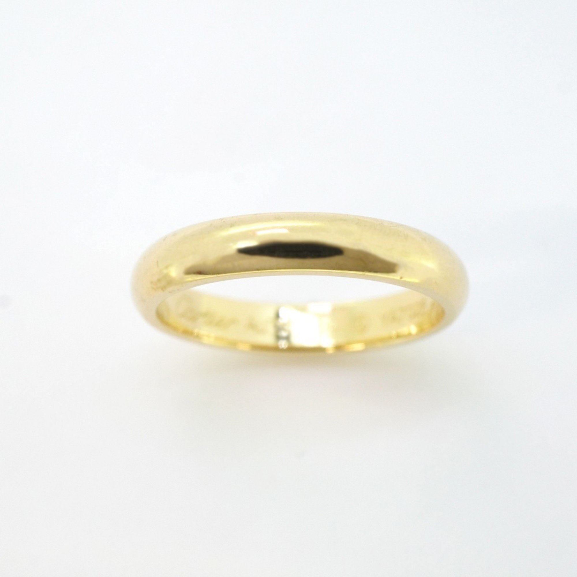 Cartier Ring Classic Wedding K18YG Yellow Gold #54 Men's Women's