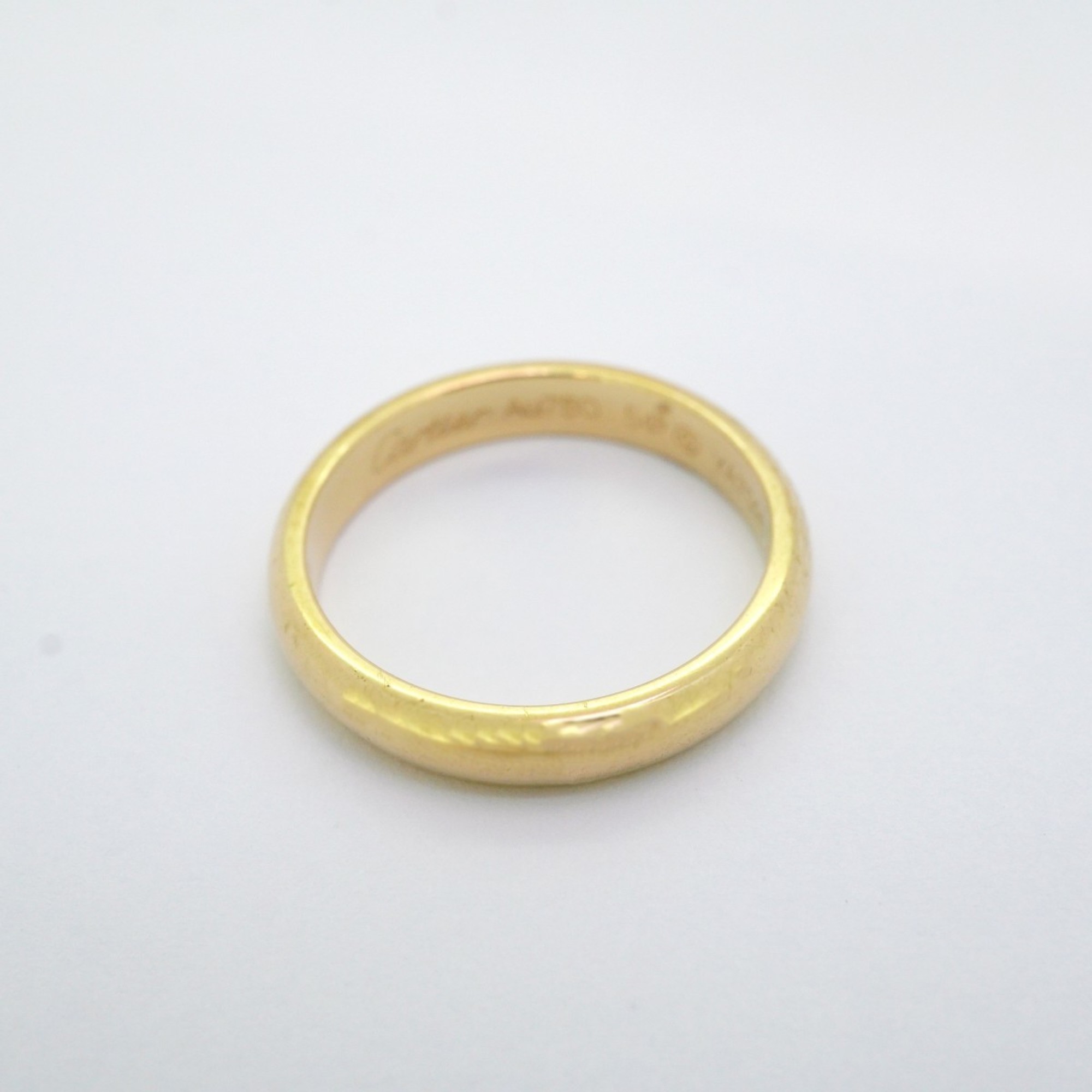 Cartier Ring Classic Wedding K18YG Yellow Gold #54 Men's Women's