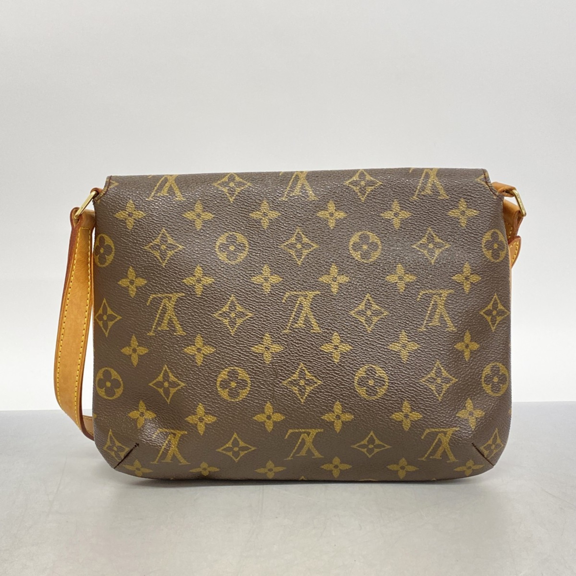 Louis Vuitton Shoulder Bag Monogram Musette Tango Short Strap M51257 Brown Women's