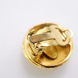 Chanel Earrings Coco Mark Circle GP Plated Gold Ladies