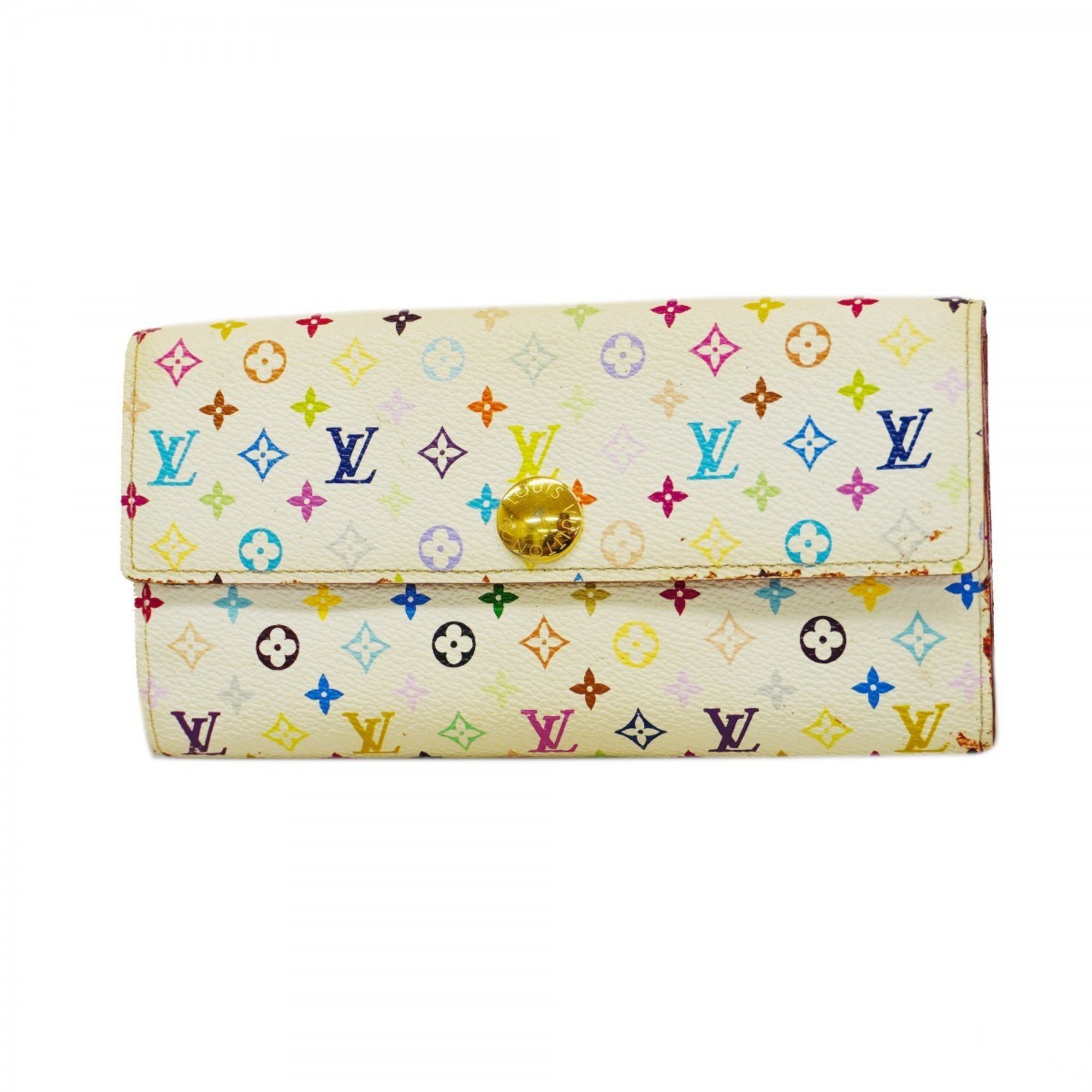 Louis Vuitton Long Wallet Monogram Multicolor Portefeuille Sarah M93744 Rich Ladies