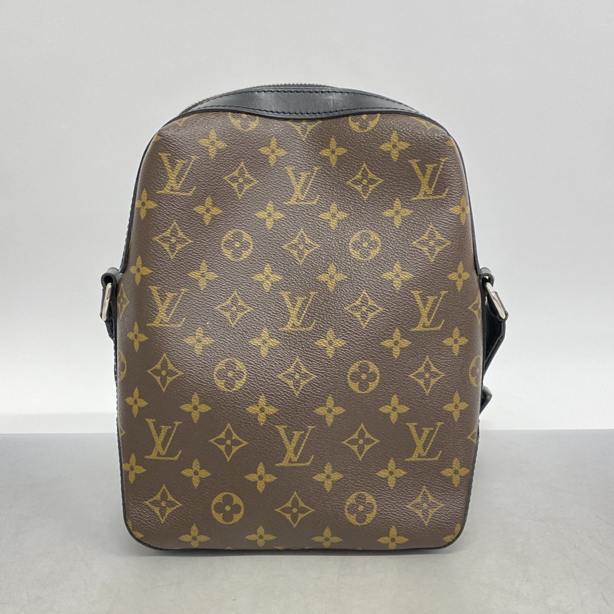 Louis Vuitton Shoulder Bag Monogram Macassar Trace PM M40635 Brown Women's