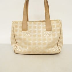 Chanel Tote Bag New Travel Nylon Beige Champagne Ladies