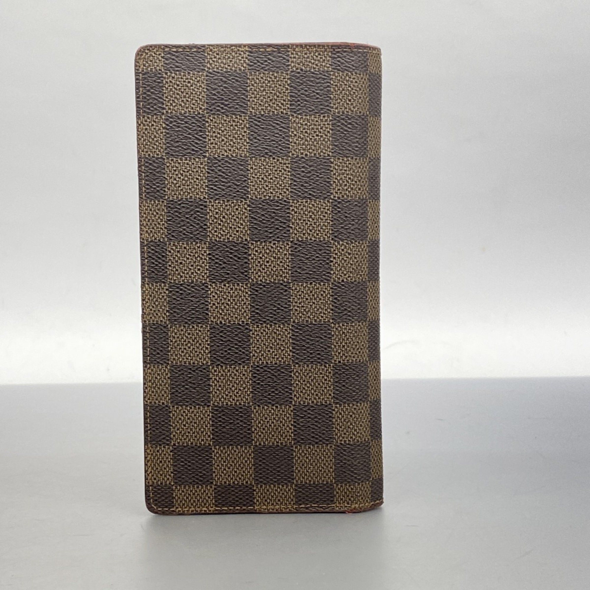 Louis Vuitton Long Wallet Damier Portefeuille Brazza N60017 Ebene Men's