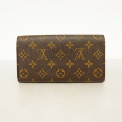 Louis Vuitton Tri-fold Long Wallet Monogram Porte Tresor International M61215 Brown Men's Women's