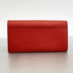 Louis Vuitton Long Wallet Epi Portefeuille Sarah M60723 Coquelicot Ladies