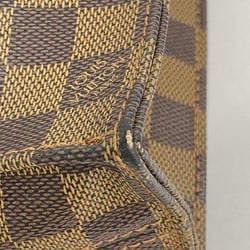 Louis Vuitton Tote Bag Damier Sac Plat N51140 Ebene Women's