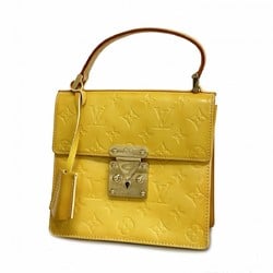 Louis Vuitton Handbag Vernis Spring Street M91068 Lime Yellow Ladies