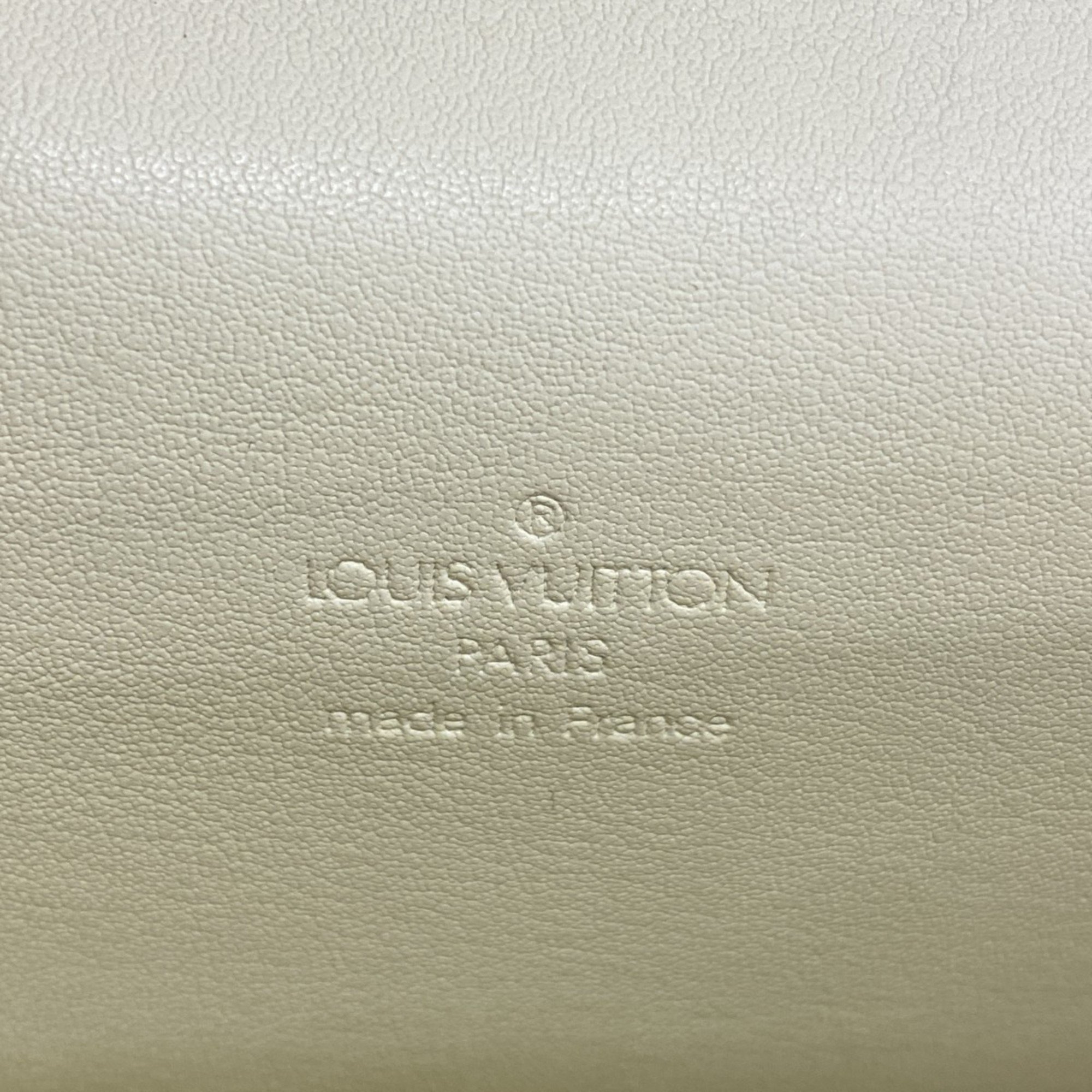 Louis Vuitton Handbag Vernis Spring Street M91068 Lime Yellow Ladies