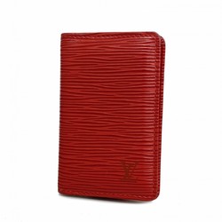 Louis Vuitton Business Card Holder/Card Case Epi Pochette Carte Visite M56577 Castilian Red Men's Women's