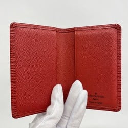 Louis Vuitton Business Card Holder/Card Case Epi Pochette Carte Visite M56577 Castilian Red Men's Women's