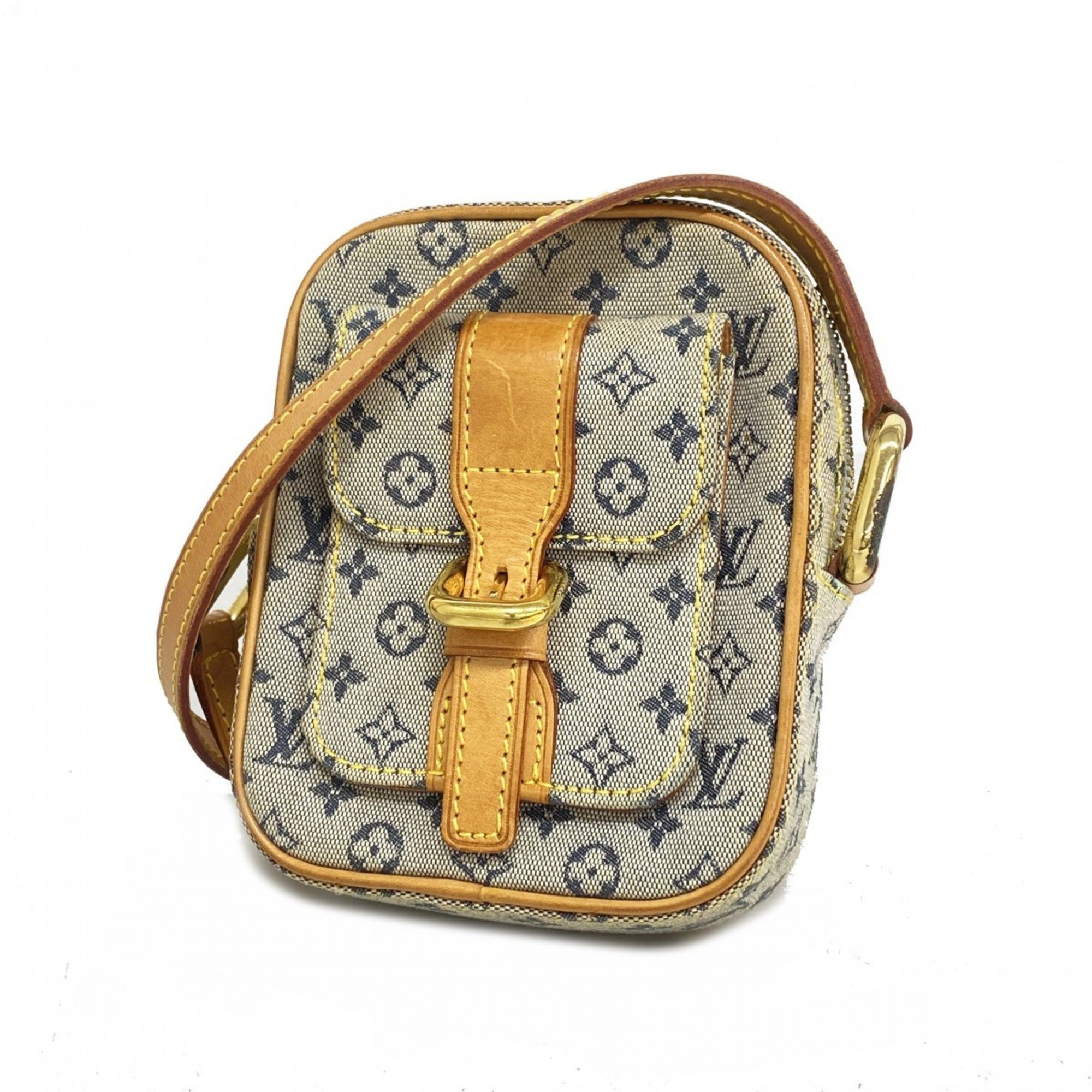 Louis Vuitton Shoulder Bag Monogram Juliet PM M92005 Blue Ladies