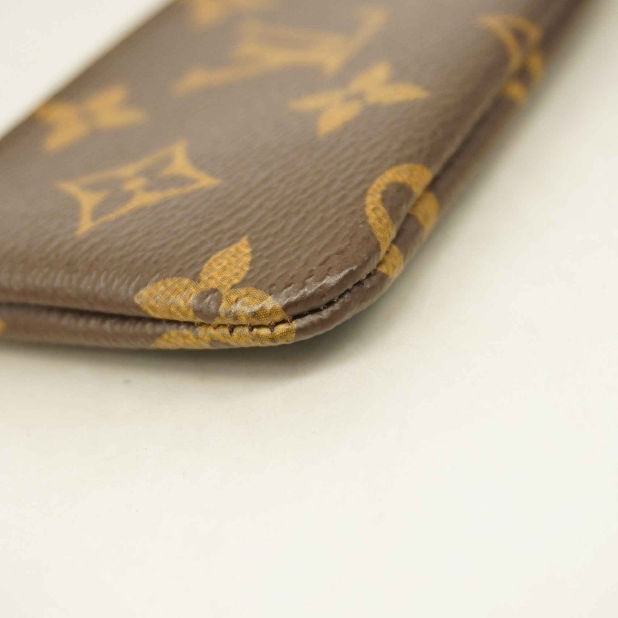 Louis Vuitton Wallet/Coin Case Monogram Pochette Cle M62650 Brown Men's Women's