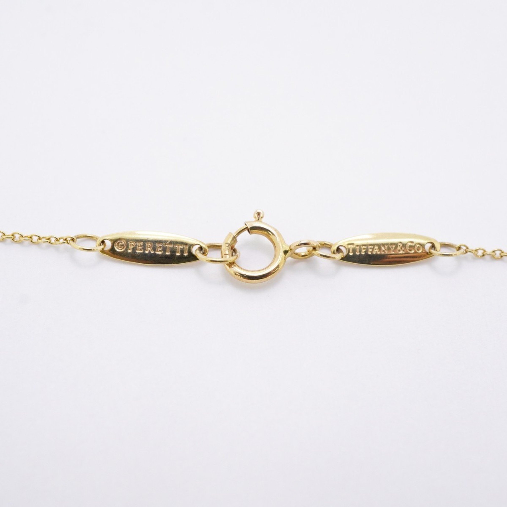 Tiffany Necklace Heart K18YG Yellow Gold Ladies