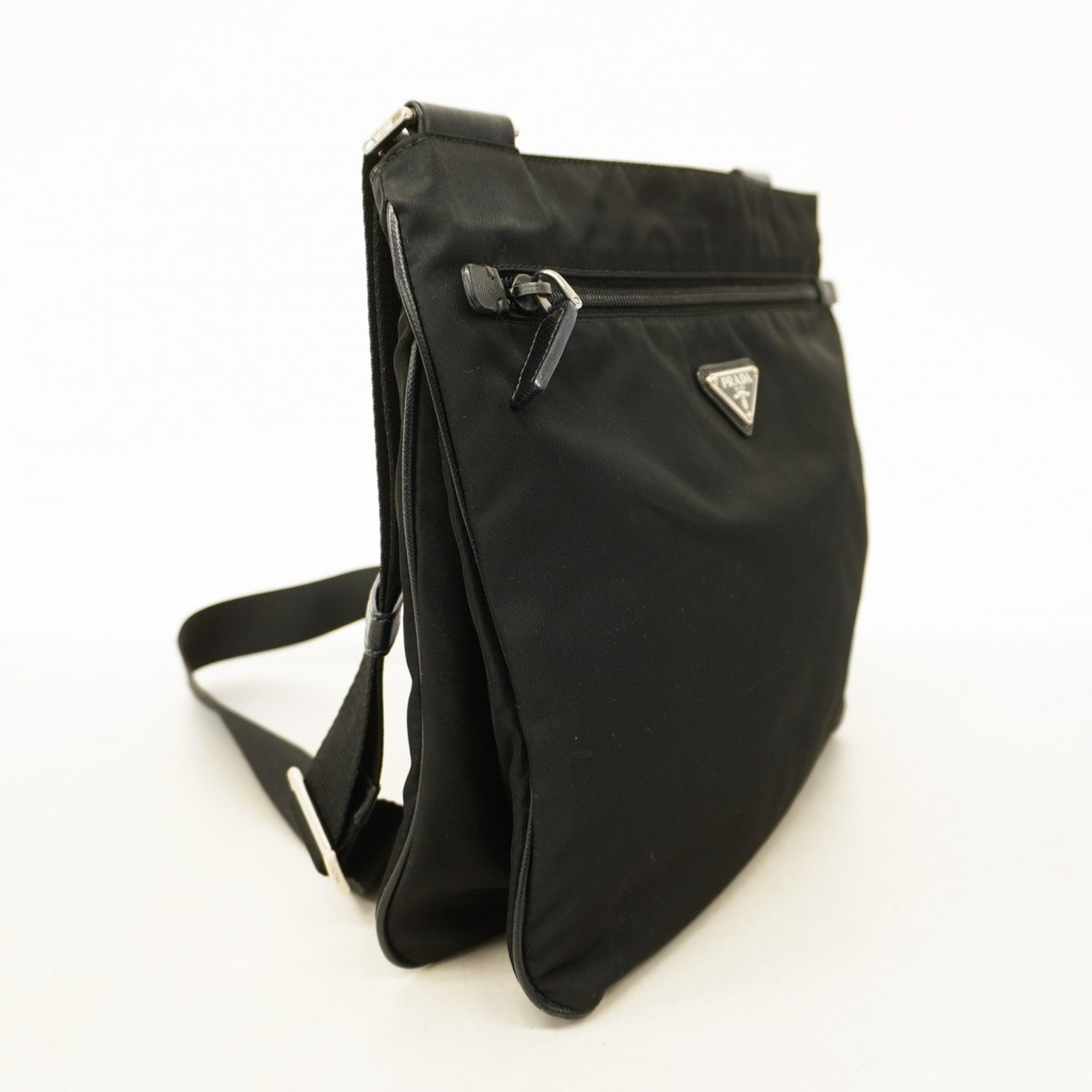 Prada Shoulder Bag Nylon Black Women's