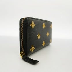 Gucci Long Wallet Bee & Star 495062 Leather Black Women's