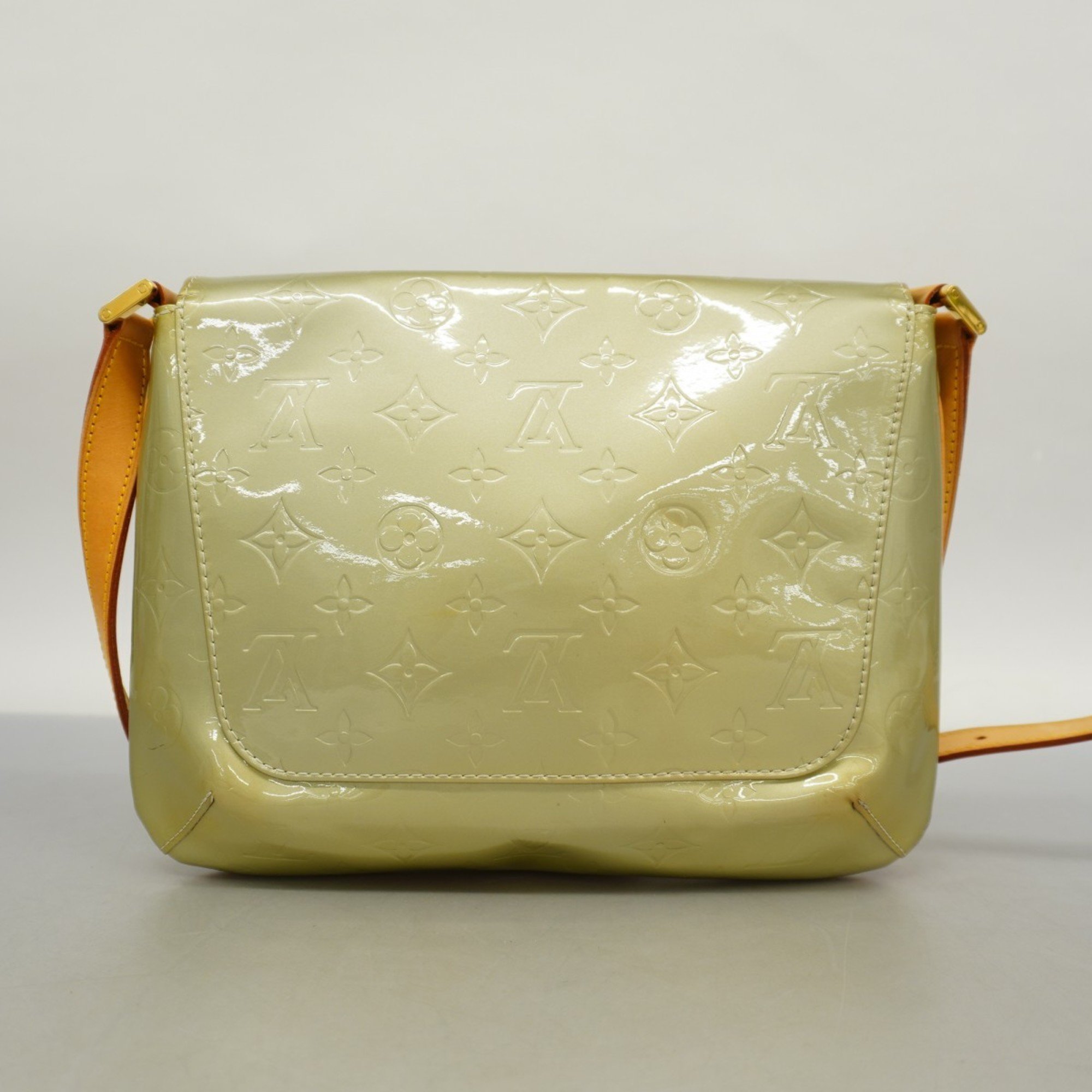 Louis Vuitton Shoulder Bag Vernis Thompson Street M91069 Green Ladies