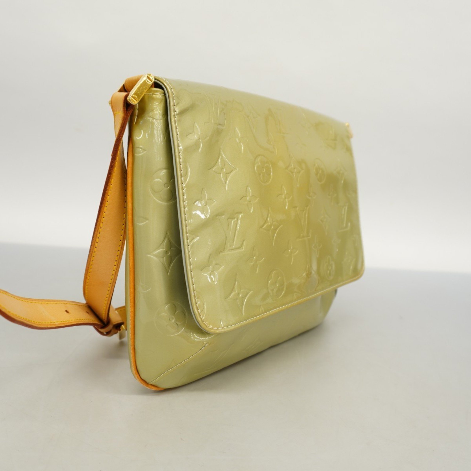 Louis Vuitton Shoulder Bag Vernis Thompson Street M91069 Green Ladies