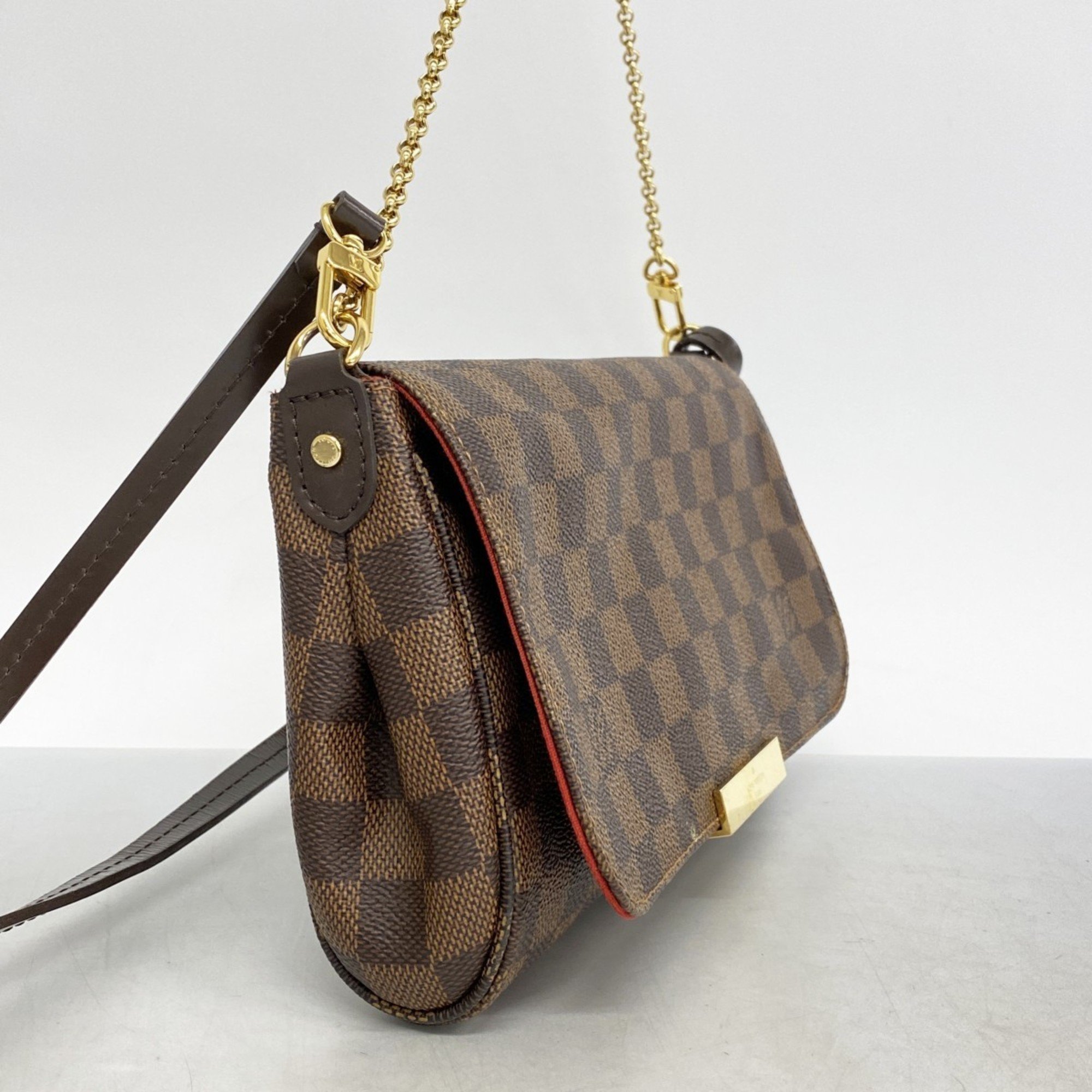 Louis Vuitton Handbag Damier Favorite PM N41276 Ebene Ladies