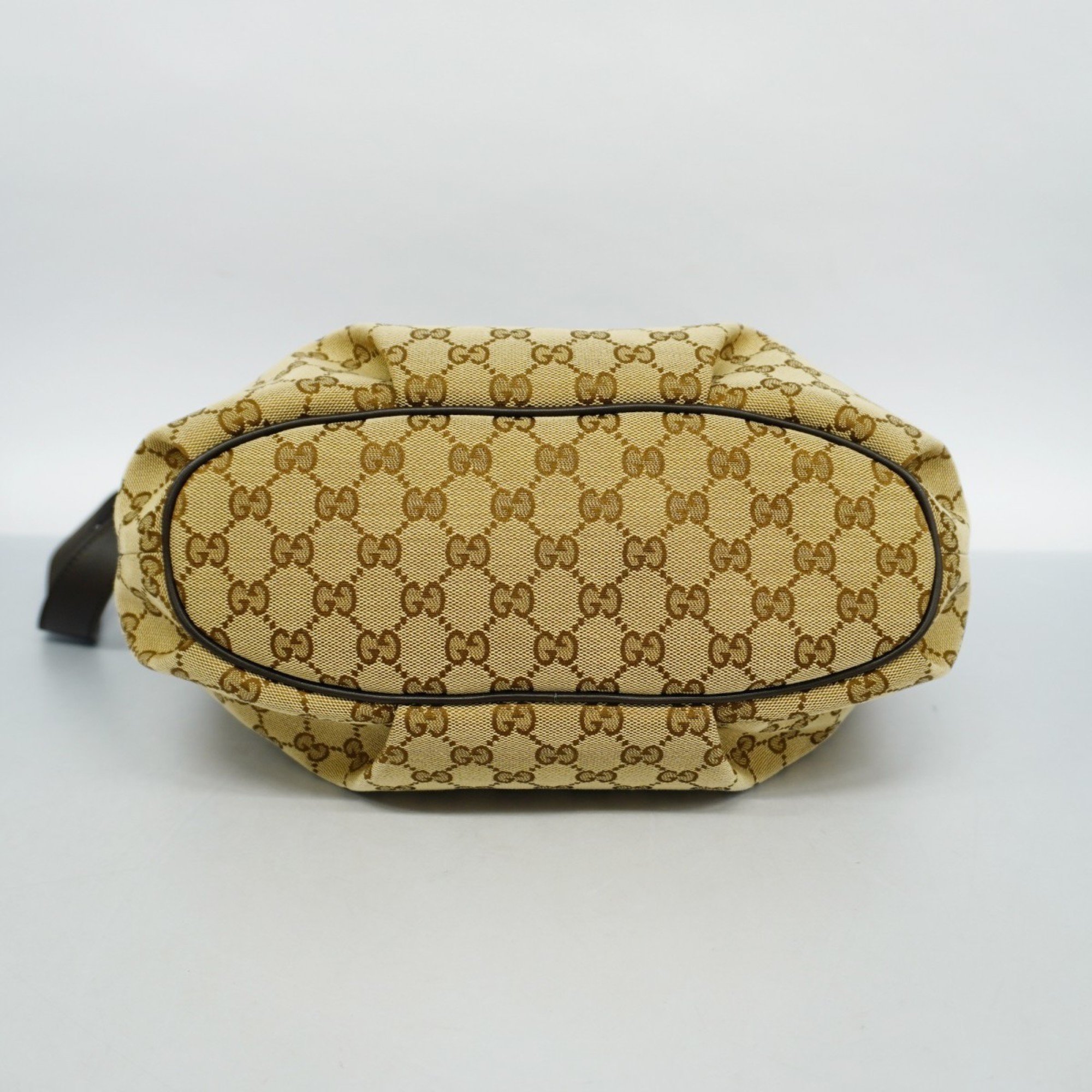 Gucci Shoulder Bag GG Canvas 388930 Brown Women's