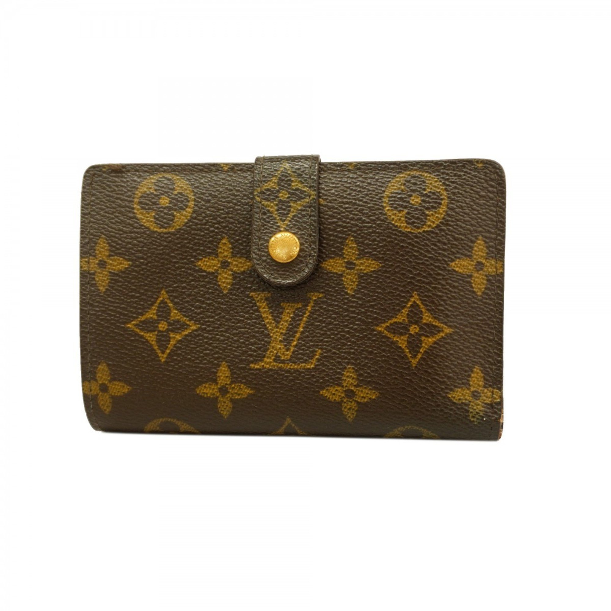 Louis Vuitton Wallet Monogram Porte Monnaie Biennois M61663 Brown Women's