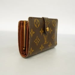 Louis Vuitton Wallet Monogram Porte Monnaie Biennois M61663 Brown Women's