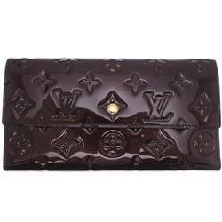 Louis Vuitton Vernis International Women's Long Wallet M93524 Monogram Amarante