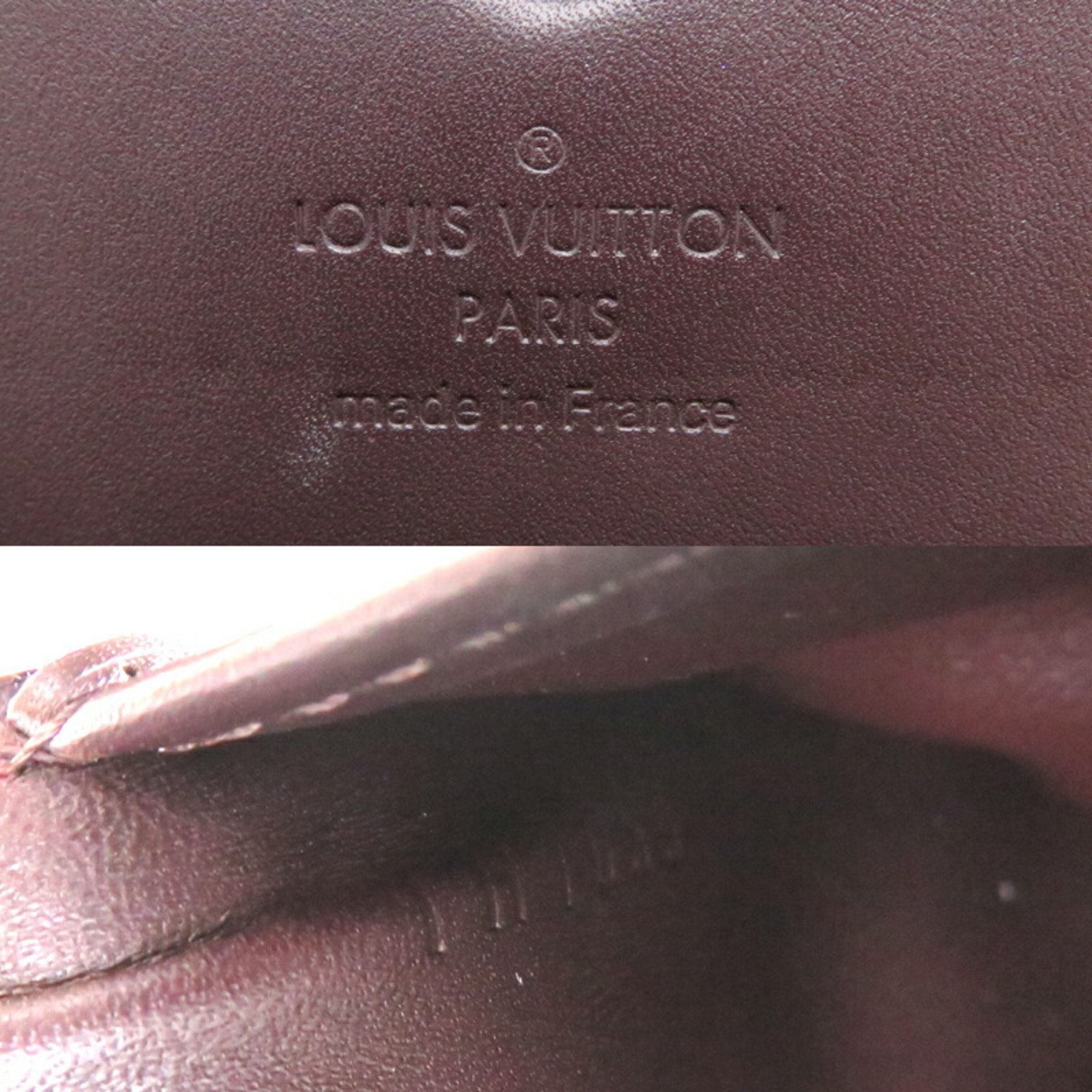 Louis Vuitton Vernis International Women's Long Wallet M93524 Monogram Amarante