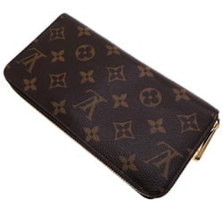 Louis Vuitton Zippy Wallet Women's and Men's Long M42616 Monogram Brown