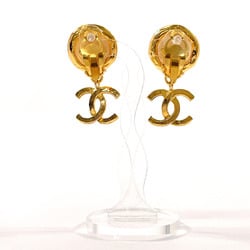 CHANEL Coco Mark Earrings GP/Fake Pearl Gold 93 A Stamp Women's N4106182