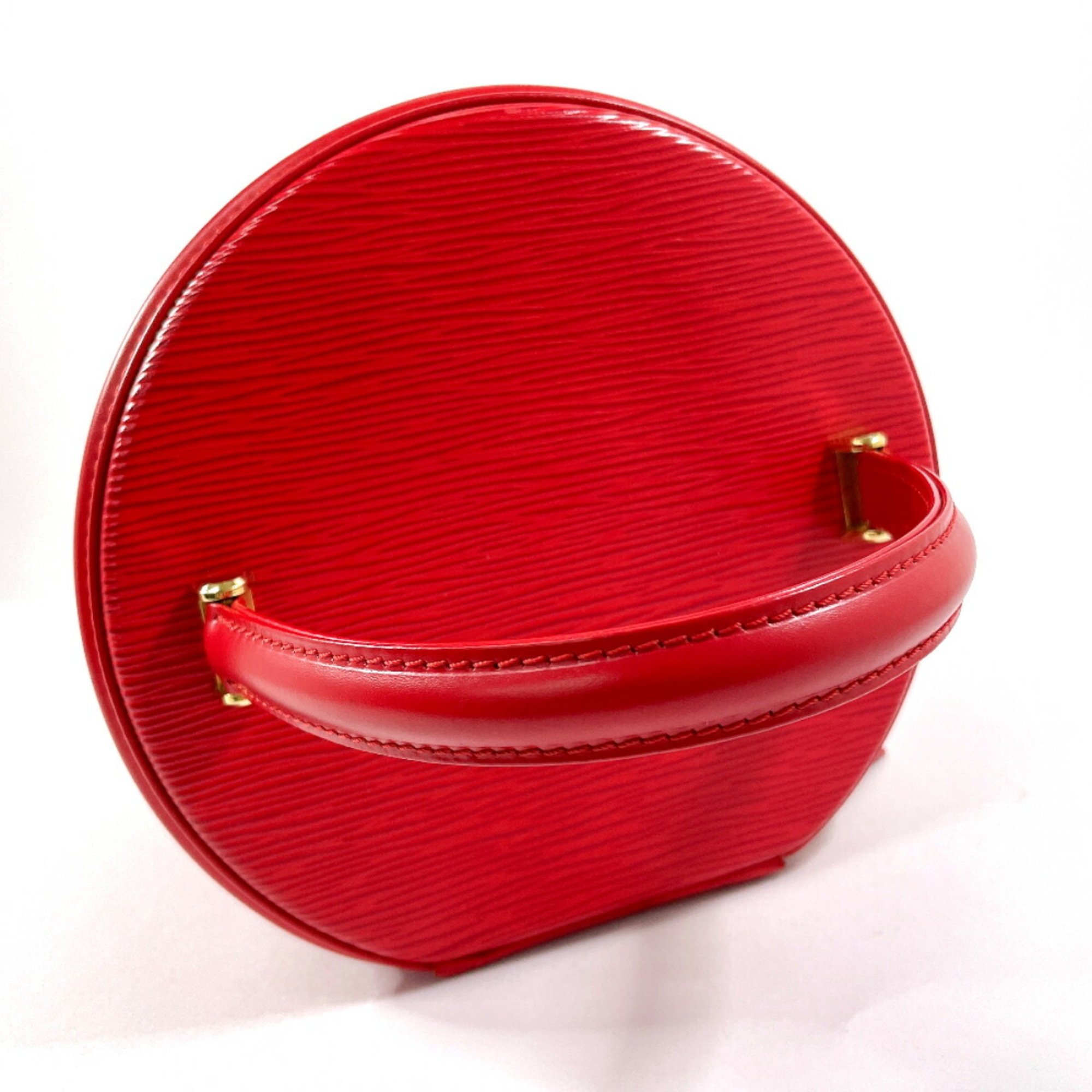 LOUIS VUITTON Louis Vuitton Cannes Vanity Bag M48037 Handbag Epi Leather Red Women's