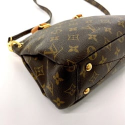 LOUIS VUITTON Louis Vuitton Pallas BB M41241 Handbag Monogram Canvas/Nubuck Leather Brown Women's