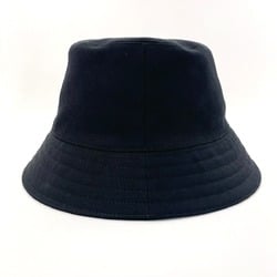 HERMES Harper H Series Bucket Hat, Cotton, Black, Unisex, N4106189