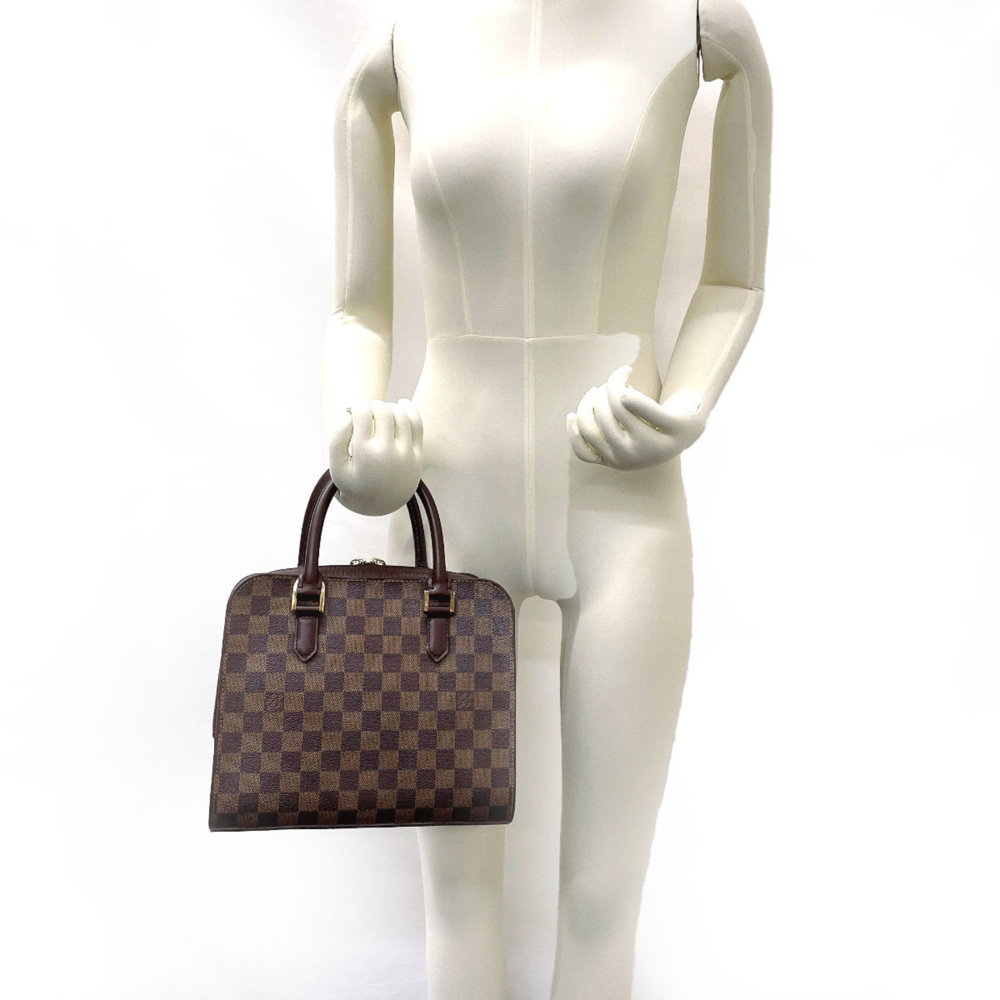 LOUIS VUITTON Triana N51155 Handbag Damier Brown Women's